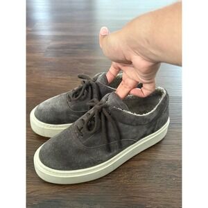 Aquatalia Brown Suede Lora Sneakers Size‎ 38